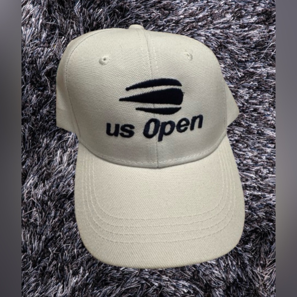 MIRAE U.S. Open Embroidery baseball cap, white and navy